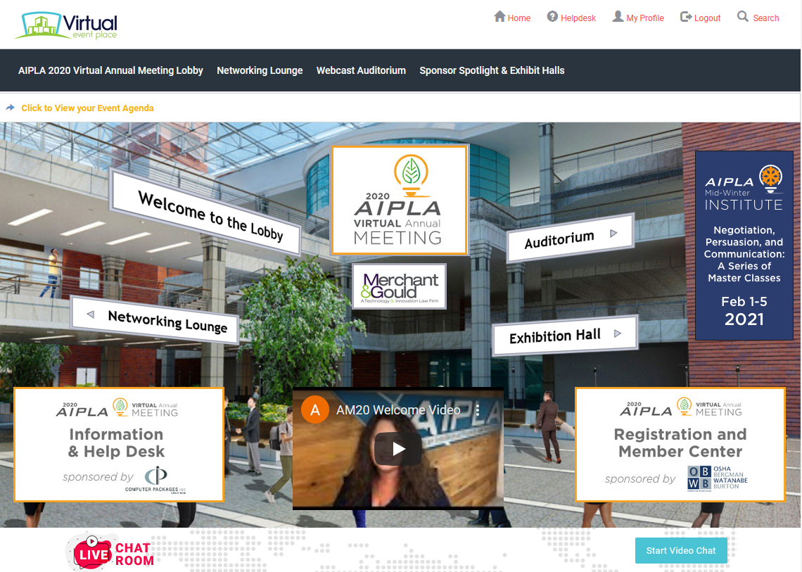 2020 Virtual AM Exhibitor Homepage 2020 Virtual AM Exhibitor Homepage